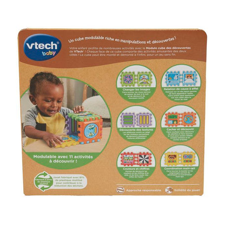 VTECH BABY - MODULO CUBE DES DÉCOUVERTES (PLASTIQUE RÉUTILISÉ) - Multicolore