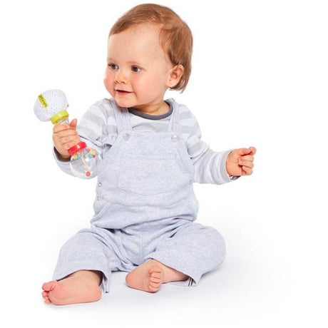 Hochet - SOPHIE LA GIRAFE - Soft Maracas - Billes a agiter - Textile doux - Poignée avec billes