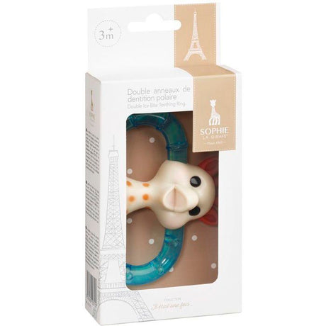 Anneau de dentition - SOPHIE LA GIRAFE - Double Anneau Polaire - a réfrigérer - Texturé