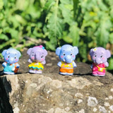 Lot 4 personnages famille éléphant VULLI - A partir de 18 mois