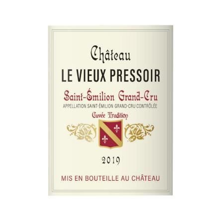 Château le Vieux Pressoir Cuvée Tradition 2019 Saint-Emilion Grand Cru - Vin rouge de Bordeaux