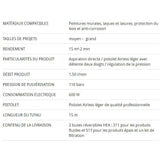 Station de peinture WAGNER HEA CS350R - DÈbit 1,5L/min - Rendement 15m≤/2min