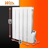 Radiateur électrique a inertie fluide - 900W - WARM TECH - 230V - Jusqu'a 35m3 - Blanc