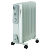 Radiateur électrique bain d'huile - 2000W - WARM TECH - 240V - Jusqu'a 30m3 - Gris