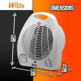 Chauffage soufflant - 2000W - WARM TECH - 240V - Jusqu'a 15m3 - Blanc