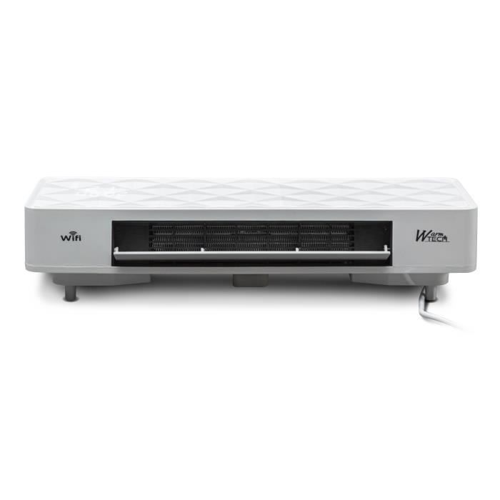 Chauffage électrique mural - 2000W - WARM TECH - Céramique - WiFi - 240V - Jusqu'a 50m3 - Blanc