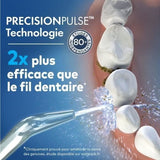 Waterpik WF-20 Pulse, Hydropulseur Sans Fil, Recommandé par l'UFSBD, Jet dentaire Rechargeable, Elimine la Plaque, Blanc