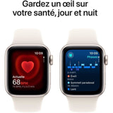 Apple Watch SE GPS - 40mm - Boîtier Starlight Aluminium - Bracelet Starlight Sport Band - S/M