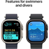 Apple Watch Ultra 2 GPS + Cellular - 49mm - Boîtier Black Titanium - Bracelet Black Ocean Band