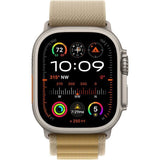 Apple Watch Ultra 2 GPS + Cellular - 49mm - Boîtier Natural Titanium - Bracelet Tan Alpine Loop - Small