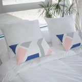 Lot de 2 oreillers aloé véra - 60 x 60 cm - Moelleux - BLEU CALIN - Blanc