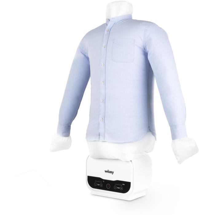 Mannequin de repassage - HKoeNIG - Magic Pressing - 1200 W - Avec housse de pantalon - Blanc