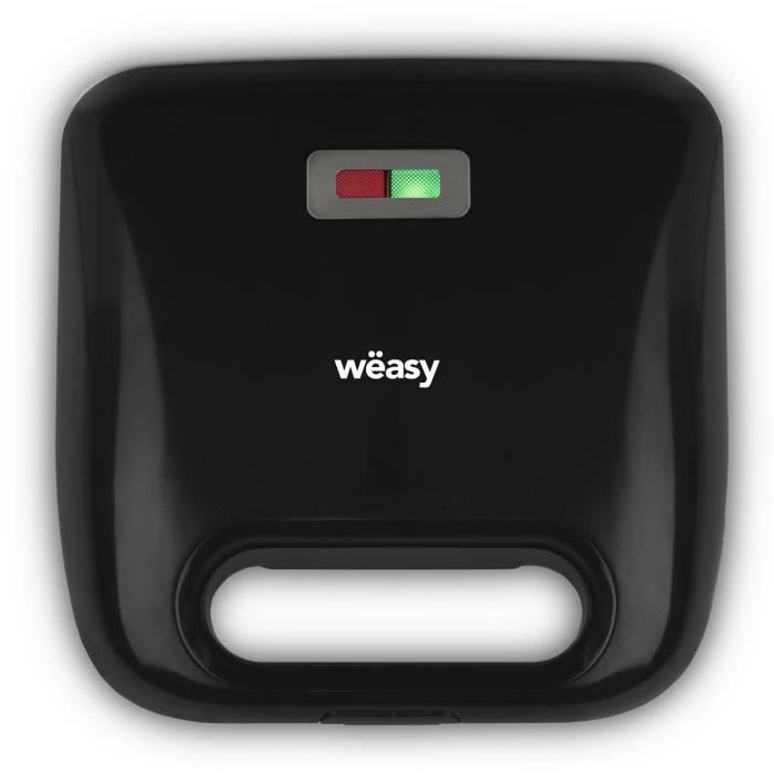Appareil a croque-monsieur 4 en 1 WEASY - JOY600 - 4 plaques interchangeables - Revetement anti-adhésif - 750W