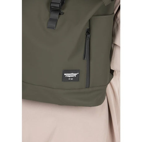 Sac a dos - WEATHER REPORT - Bronze - Roll top - 100% PU - Kaki