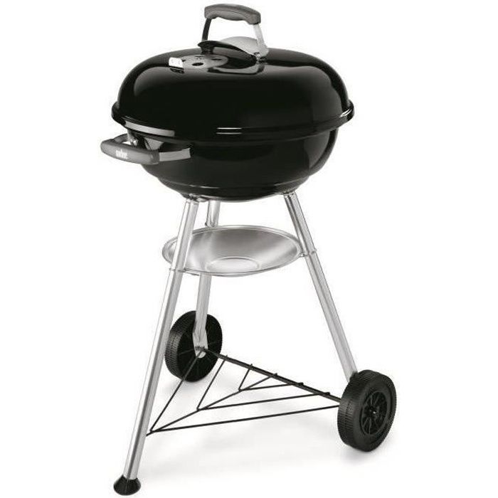WEBER Barbecue charbon COMPACT KETTLE Ø47cm - Surface cuisson: 43,5cm - Noir