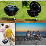 Barbecue charbon - WEBER Smokey Joe -Ř37cm - Noir