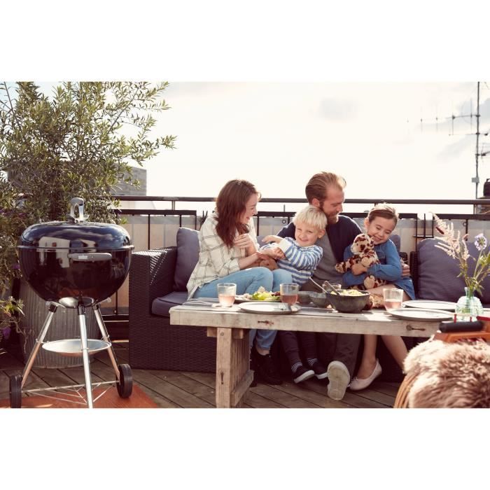 WEBER Barbecue a charbon BAR B-KETTLE Ø57cm - Acier émaillé - Noir