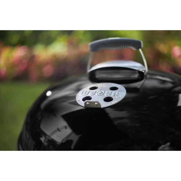 WEBER Barbecue charbon CLASSIC KETTLE Ø57 cm - Acier chromé - Thermometre intégré au couvercle - Noir