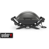 WEBER Barbecue Grill Electrique Q1400 - Surface de cuisson 43 x 32 cm - Noir