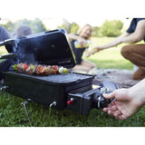 WEBER Barbecue a gaz GO ANYWHERE - 40,5 x 25,5 cm - Cuve et couvercle en acier émaillé - Brûleur inox