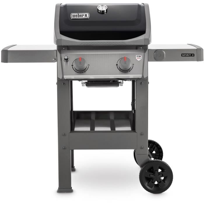 WEBER Barbecue a gaz SPIRIT II E-210 GBS - Surface de cuisson 52 x 44 cm - Noir