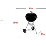WEBER Barbecue charbon ORIGINAL KETTLE E-5710 - Ø57cm - Surface cuisson: 54,5cm - Grille acier chromé - Thermometre intégré