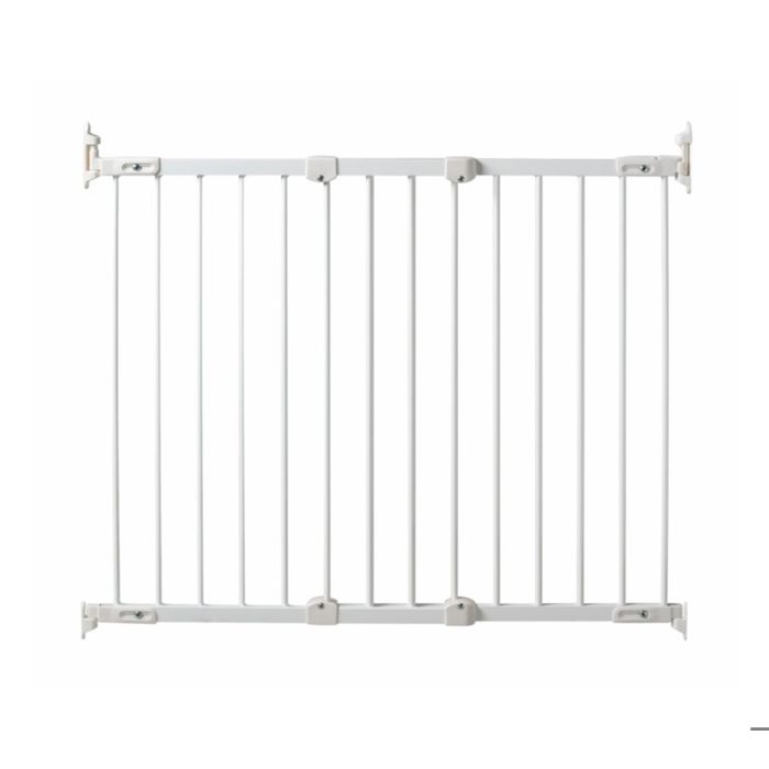 WEBABY - Barriere de sécurité bébé en acier Blanc 108 x 4 x 75 cm NONO  Blanc - Taille unique