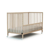 WEBABY - Lit bébé cododo en bois avec roulettes 60 x 120 LIO  Hetre Brut - Taille unique