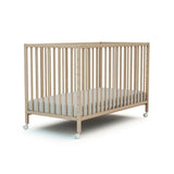 WEBABY - Lit bébé cododo en bois avec roulettes 60 x 120 LIO  Hetre Brut - Taille unique