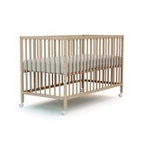 WEBABY - Lit bébé cododo en bois avec roulettes 60 x 120 LIO  Hetre Brut - Taille unique