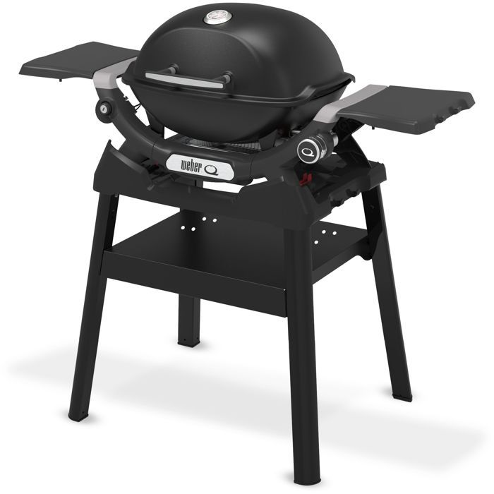 Barbecue a gaz - Weber - Q1200N avec stand - 2,94kW - 1 brűleur en acier inoxydable - Allumage piézoélectronique - Noir