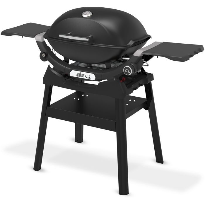 Barbecue a gaz - Weber - Q2200N avec stand - 4,11kW - 1 brűleur - Fonte émaillée - Allumage piézoélectronique - Noir