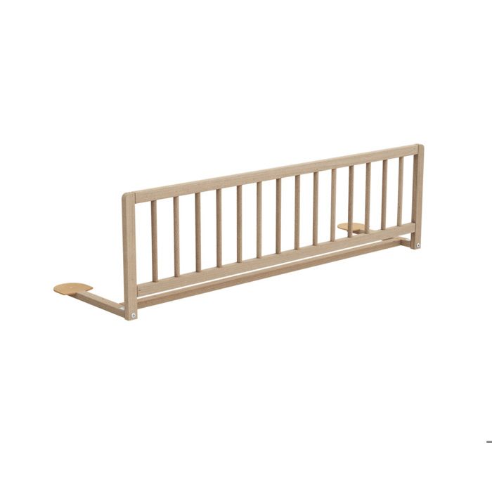 WEBABY - Barriere de lit enfant en bois SIDO - 117 x 34,5 x 31 cm  Hetre Brut -