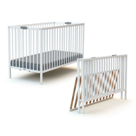 Lit bébé pliant - 60 x 120 cm - WEBABY - FLEX - Blanc