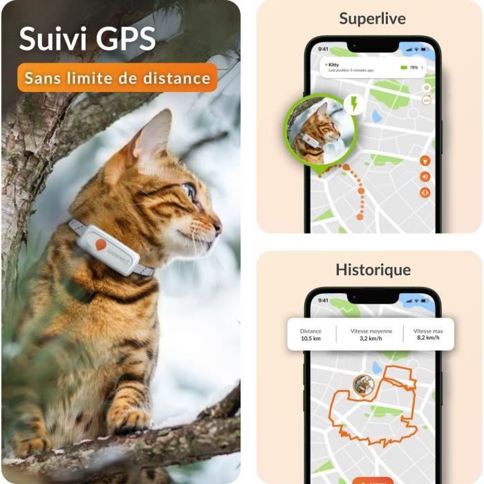Traceur GPS pour Chat - Weenect XS (White Edition 2023)