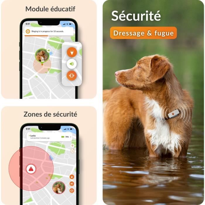 Traceur GPS pour Chien - Weenect XS (White Edition 2023)
