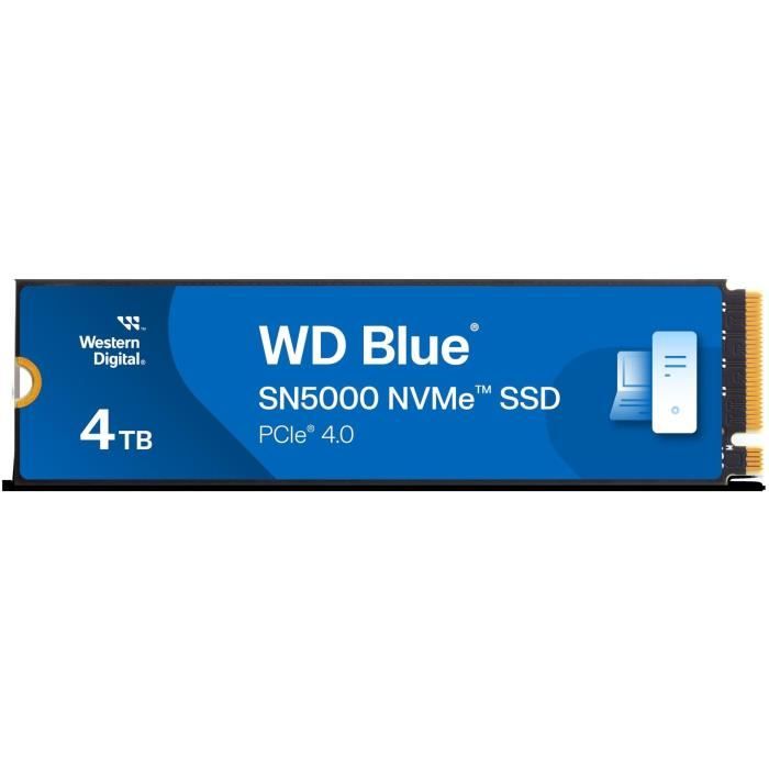 WESTERN DIGITAL - SN5000 - Disque SSD Interne - 4 To - WDS400T4B0E