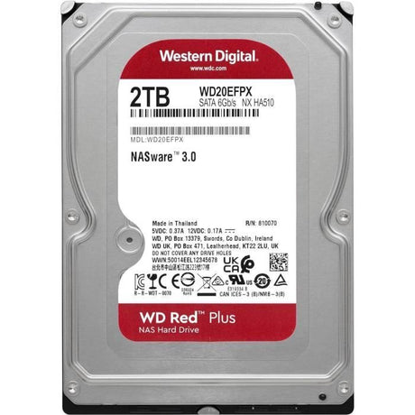 Disque Dur 3,5" Western Digital Red Plus 2To 64Mo - S-ATA 3,5"