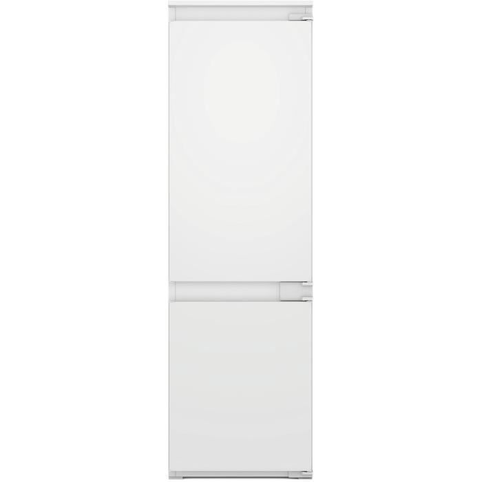 Réfrigérateur combiné - WHIRLPOOL - WHC18D071A1FR - 2 portes - Encastrable - 268 L - Classe E - 54 x 54 x 177 cm - Blanc