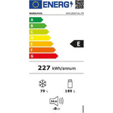Réfrigérateur combiné - WHIRLPOOL - WHC18D071A1FR - 2 portes - Encastrable - 268 L - Classe E - 54 x 54 x 177 cm - Blanc