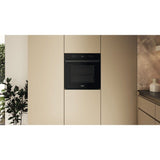 Four encastrable - Pyrolyse + Hydrolyse - WHIRLPOOL - WOI68PT1SBAF - Noir - Porte froide - 73 L - 59,5 x 56,4 x 59,7 cm