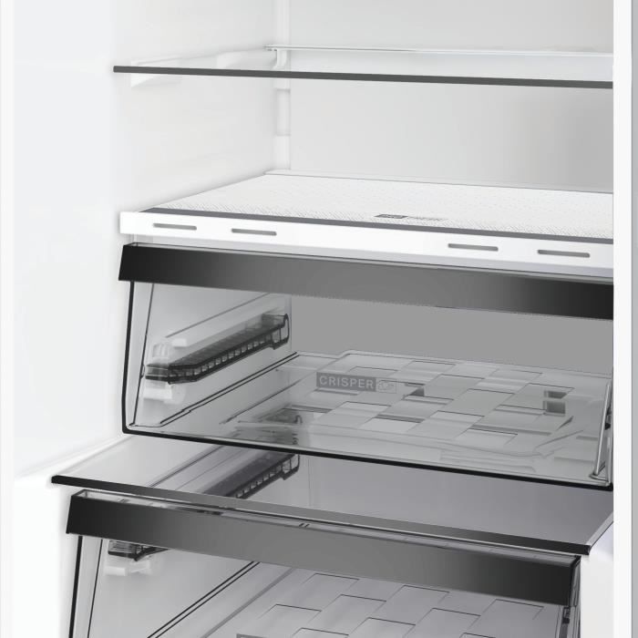 Réfrigérateur combiné - WHIRLPOOL - WHK26363XP6E - 2 portes - 316 L - Classe C - 59,5 x 66,3 x 203 cm - Inox