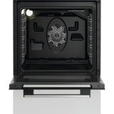 Cuisiniere vitrocéramique - WHIRLPOOL - W5V5LCW - 4 foyers - 7900 W - L50 cm - Blanc