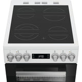 Cuisiniere vitrocéramique - WHIRLPOOL - W5V5LCW - 4 foyers - 7900 W - L50 cm - Blanc