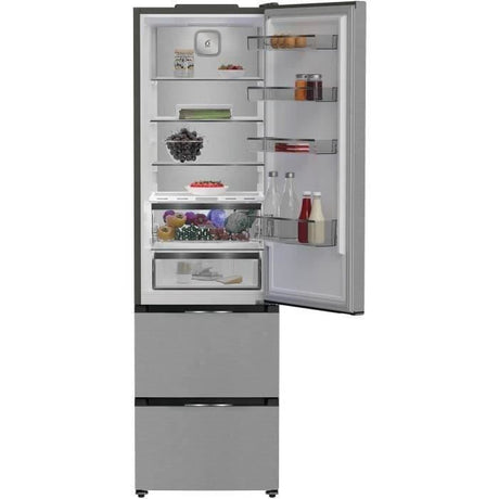 Réfrigérateur multiportes - WHIRLPOOL - WHKF6352X5E - 351 L - Dual NoFrost - 6e sens - Classe D - Multiflow - 203,5x59,5x66,3 - Inox