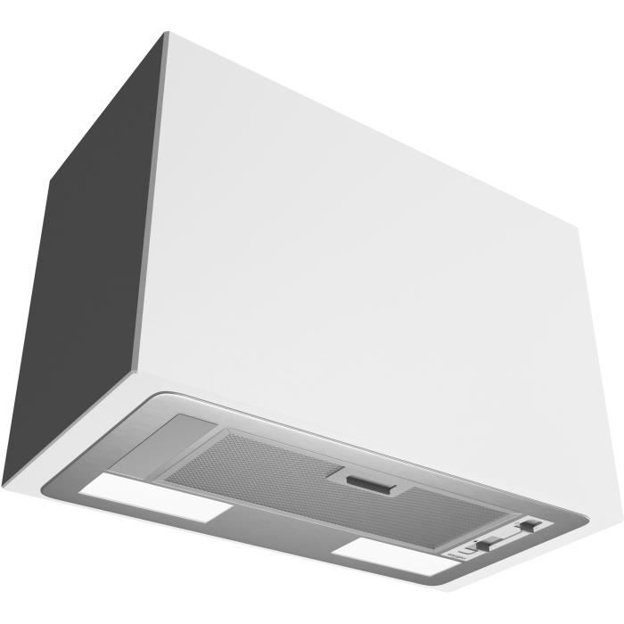 Hotte intégrable extracteur - WHIRLPOOL - WCT64FLSX - 59,5 x 56,4 x 13,2 cm - Inox