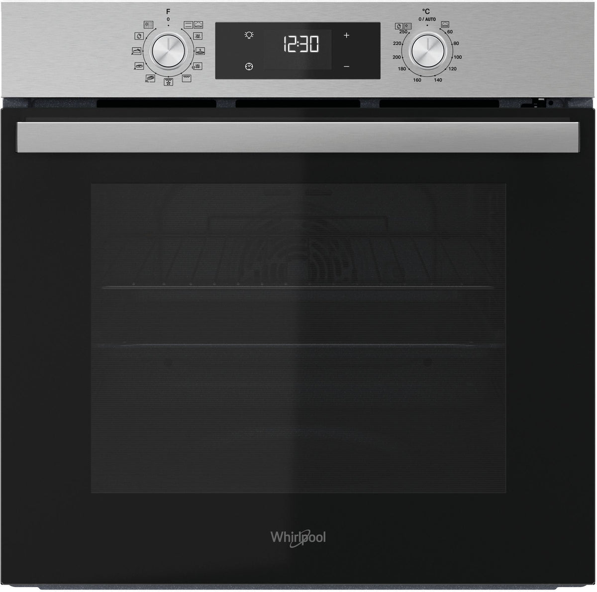 Four encastrable - Pyrolyse + Hydrolyse - Multifonction Chaleur pulsée - WHIRLPOOL - OMR58RU0SX - Inox - Porte froide