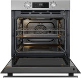 Four encastrable - Pyrolyse + Hydrolyse - Multifonction - WHIRLPOOL - OMR58RU0SX - Inox - Porte froide - 59,5 x 55,1 x 58,3 cm