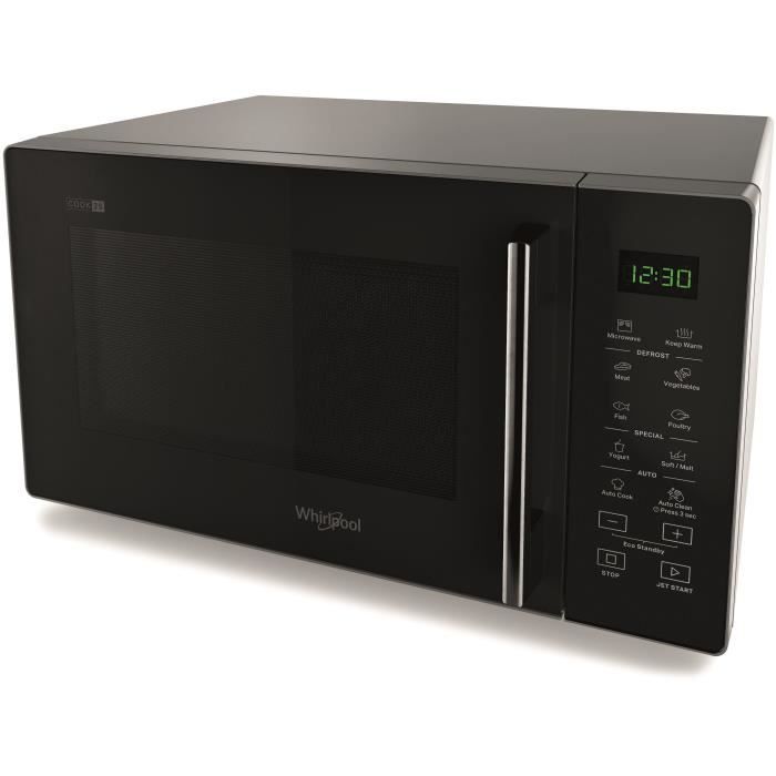 Micro-ondes - WHIRLPOOL - MWP251SB - Silver Black - 900 W - 48,3 x 41,4 x 28,1 cm - 25 L