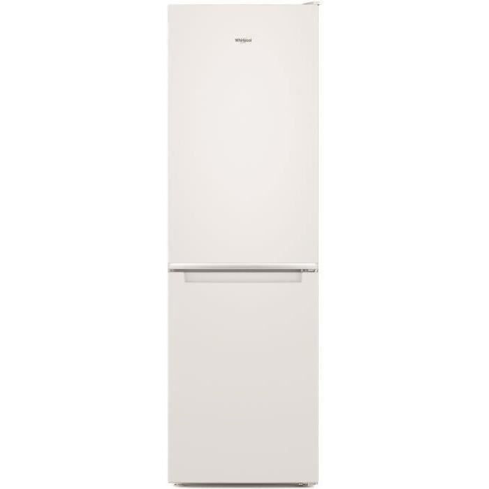 Réfrigérateur congélateur bas WHIRLPOOL - W7X81W - 335 L (231L+104L) - Total No Frost - Classe F - L59,6 x H191,2 - Blanc